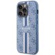 Guess iPhone 14 Pro Case 4G Printed Stripes MagSafe, Blue