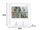 Indoor Weather Station with Thermometer, Hygrometer and Clock, LCD