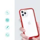 Hybrid Armor Clear 3 in 1 Case for iPhone 11 Pro Max, Red