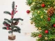 Christmas Table Decoration Tree on Wooden Base, 30 cm