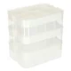 3-Tier Stackable Storage Organizer for Building Blocks & Toys with Dividers