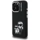 Karl Lagerfeld Silicone Karl&Choupette Sketch MagSafe Case for iPhone 16 Pro Max - Black