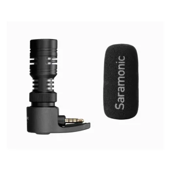 Saramonic SmartMic+ Compact Microphone for Smartphone, 3.5 mm TRRS