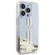 Guess Liquid Glitter Gold Stripes Case for iPhone 15 Pro Max Transparent