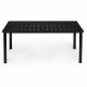 Multigarden Garden Table 180x90 cm for 6-8 People, Black