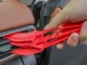 Car Detailing Cleaning Kit with Brushes, Pads and Bag, Red/Black
