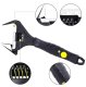 Adjustable Wrench 8\" 38mm, Black/Silver