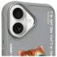Nimmy Glasses Cool Cat Case for iPhone 16 6.1\", Gray