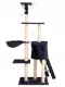 Cat tree house with scratching post, 138 cm, 5 levels, Petsi, grey