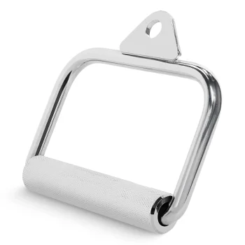 4FIZJO Single Revolving Cable Attachment Handle, Silver