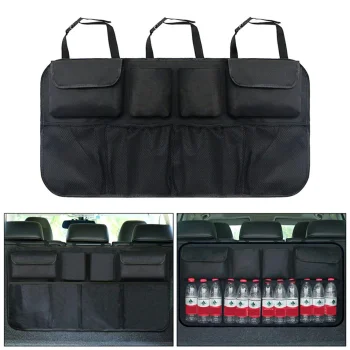 Car Trunk Backseat Organizer AG403B, Black
