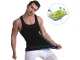 Men’s Slimming Shapewear Undershirt, Size L, Black
