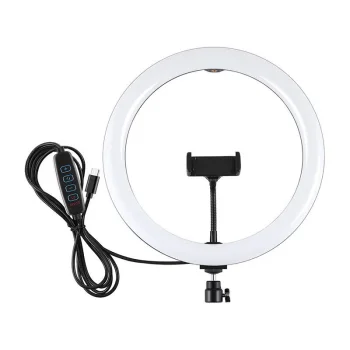 PULUZ LED Ring Light with Phone Holder and USB-C