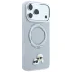Karl Lagerfeld Ring Stand 360 Karl & Choupette Heads Pin MagSafe Case for iPhone 18 Pro / 17 Pro - Gray