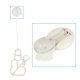 LED Christmas Window Decoration Snowman, 49 cm, 10 LED, with Suction Cup
