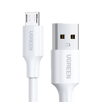 Ugreen US289 Micro USB to USB-A Cable, 3A, 2m, White
