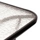 Multigarden SC-094 Glass Top Garden Table, 140x80 cm, Black