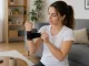 Elastic Wrist Support Brace with Velcro, Grey/Orange