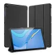 Huawei MatePad T 10s (AGS3-L09, AGS3-W09) DUX DUCIS Tri-fold Stand PU Leather Tablet Cover Case, Black