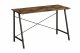 Industrial Folding Desk for Small Spaces Entryway Table, Rustic Dark Wood