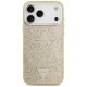 Чехол Guess Glitter Triangle Logo MagSafe для iPhone 17 Pro Max — золотой