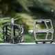 Rockbros K399-BK Wide Platform Bicycle Pedals, Black