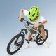 Rockbros TT-32004 haizivs bērnu velo ķivere ar noņemamu žokli, izmērs M (54–58) – zaļa