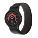 Tech-Protect Nylon Strap for Samsung Galaxy Watch 4 / 5 / 6 / 7 / FE, Black & Orange