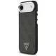 Guess iPhone 17 Air Case 4G PU Leather with Triangle Logo, Black