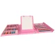 Art Drawing Set in a Suitcase, 208 pcs, Pink