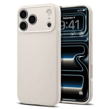 Spigen Liquid Air Case for iPhone 17 Pro, Titanium Gray