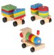 Educational Wooden Toy Puzzle Sorter, Train with wagons