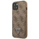 Guess 4G Triangle Logo Cardslot case for iPhone 13 mini - brown
