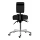 Giovanni 1005 Podiatry Stool with Ergonomic Backrest, Black