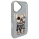 Nimmy Glasses Cool Dog Case for iPhone 16, Gray