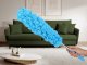 Telescopic microfiber dust brush, 35–83 cm, blue