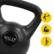 4Fizjo Kettlebell 12 kg, Black