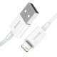 USB uz Lightning kabelis Baseus CALYS-A02 2.4A 1m Balts