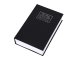 Metal book safe with key, 24 cm, black