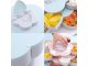 Rotating Flower Snack Organizer Box with Phone Holder, Blue