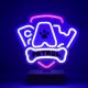 Paw Patrol LED Neon Sign Light for Kids Room on Stand OW-120146