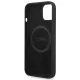BMW iPhone 14 Plus Case Silicone Signature Logo MagSafe, Black