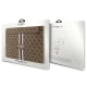 Guess 4G Printed Stripes Laptop Sleeve 14\", Brown