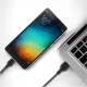 XO NB103 3-in-1 USB to Lightning / USB-C / microUSB Cable 1m 2.1A Black