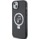 Karl Lagerfeld iPhone 15 Case Ring Stand Karl&Choupette MagSafe, Black