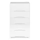 ModernHome 5-Drawer Storage Rack on Wheels, White