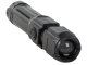 Powerful tactical LED flashlight with zoom, XPE, rechargeable, black