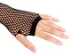 Long Fishnet Fingerless Gloves, Black