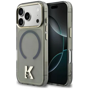 Karl Lagerfeld IML K Head Logo MagSafe Case for iPhone 17 Pro Max, Black
