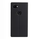 Google Pixel 3a VILI DMX Cross Texture Leather Wallet Cover Case, Black